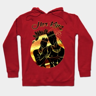 King and Queen Of The Stars - Black Gold Her King Hoodie